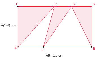 area of shaded region