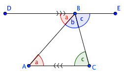 Three Proofs That The Sum Of Angles Of A Triangle Is 180