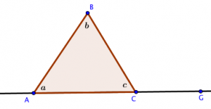 definition of exterior angle