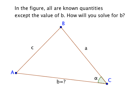 cosine triangle problem