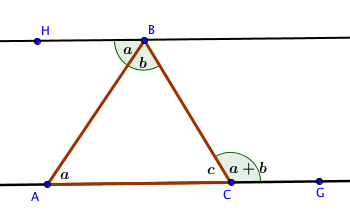 Proof Of Triangle Exterior Angle Theorem K 12 Math Problems